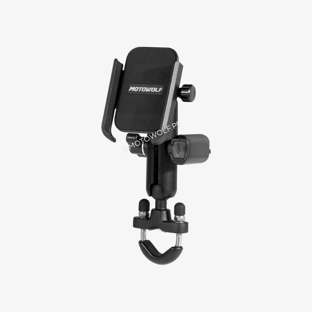 Soporte de celular 360° con cargador por puerto usb